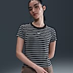 【NIKE】Sportswear Slim Stripe T-shirt W/関税+全国送料込み セール】ナイキ スポーツウェア チル ニット ウィメンズ スリム